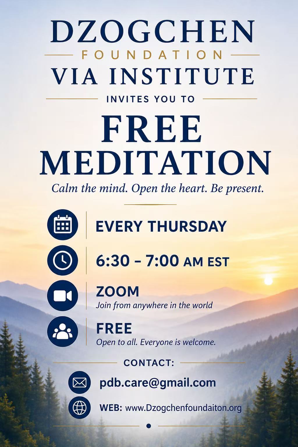 Free Meditation Flyer
